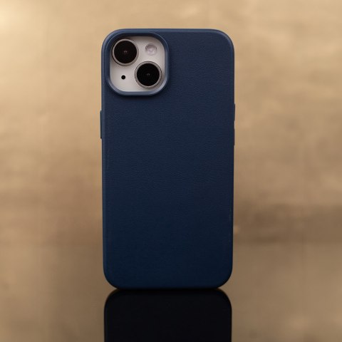 Nakładka Mag Leather do iPhone 15 Plus 6,7" ciemnoniebieska Nakładka Mag Leather do iPhone 15 Plus 6,7" ciemnoniebieska