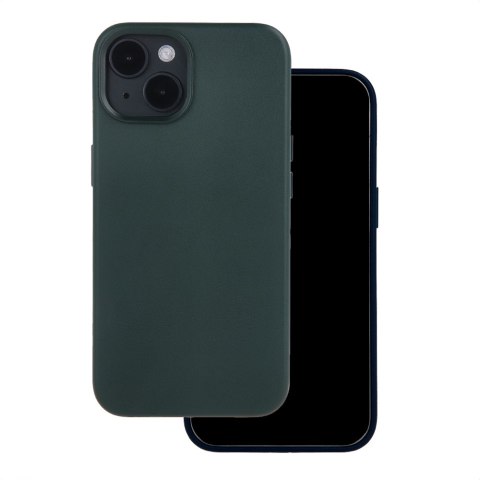 Nakładka Mag Leather do iPhone 15 Plus 6,7" ciemnozielona Nakładka Mag Leather do iPhone 15 Plus 6,7" ciemnozielona