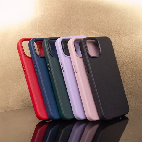 Nakładka Mag Leather do iPhone 15 Plus 6,7" ciemnozielona Nakładka Mag Leather do iPhone 15 Plus 6,7" ciemnozielona