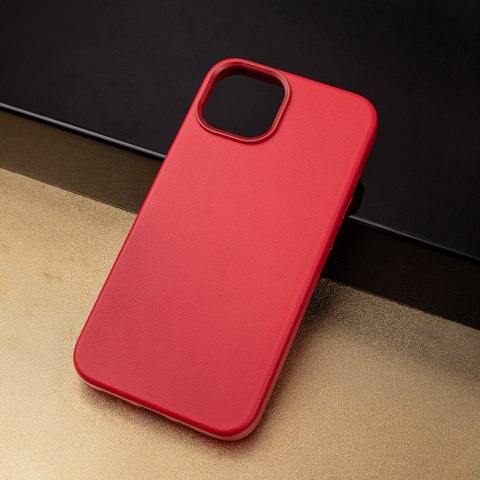 Nakładka Mag Leather do iPhone 15 Plus 6,7" czerwona Nakładka Mag Leather do iPhone 15 Plus 6,7" czerwona