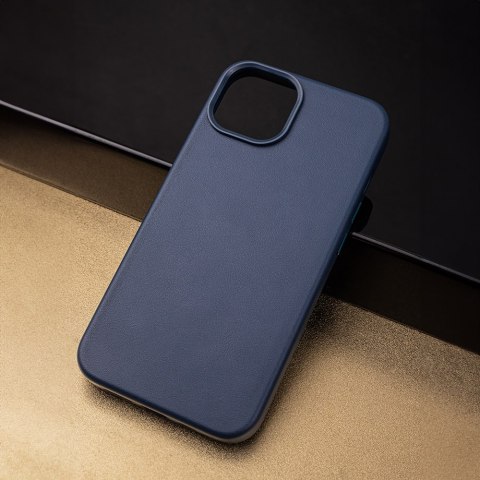 Nakładka Mag Leather do iPhone 15 Pro Max 6,7" ciemnoniebieska Nakładka Mag Leather do iPhone 15 Pro Max 6,7" ciemnoniebieska