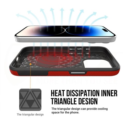 Vmax nakładka Triangle Case do Samsung Galaxy A15 4G / A15 5G czerwona Vmax nakładka Triangle Case do Samsung Galaxy A15 4G / A15 5G czerwona