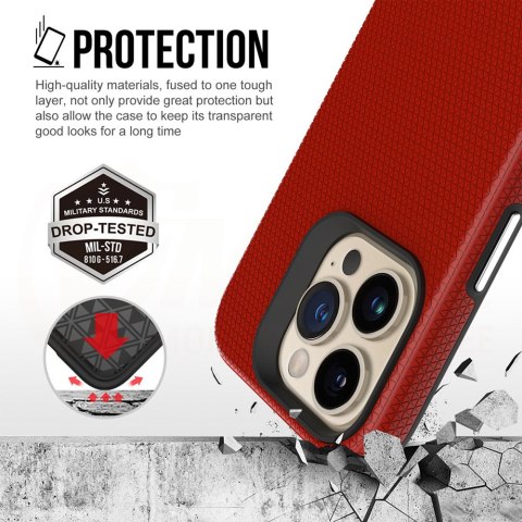 Vmax nakładka Triangle Case do Samsung Galaxy A15 4G / A15 5G czerwona Vmax nakładka Triangle Case do Samsung Galaxy A15 4G / A15 5G czerwona