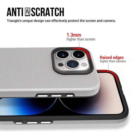 Vmax nakładka Triangle Case do Samsung Galaxy S24 Plus srebrna