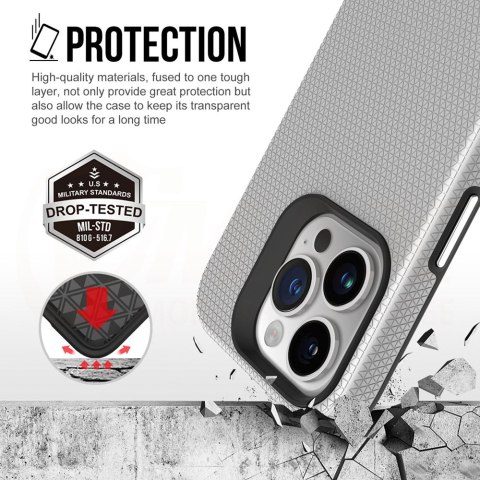 Vmax nakładka Triangle Case do Samsung Galaxy S24 Plus srebrna
