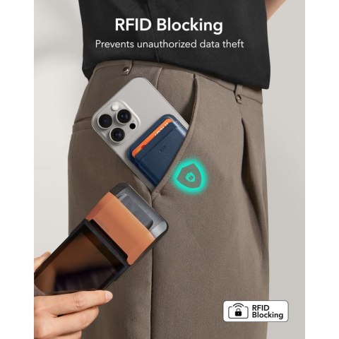 ESR CLASSIC RFID MAGNETIC WALLET MAGSAFE DARK BLUE
