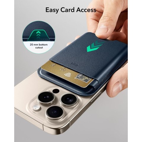 ESR CLASSIC RFID MAGNETIC WALLET MAGSAFE DARK BLUE