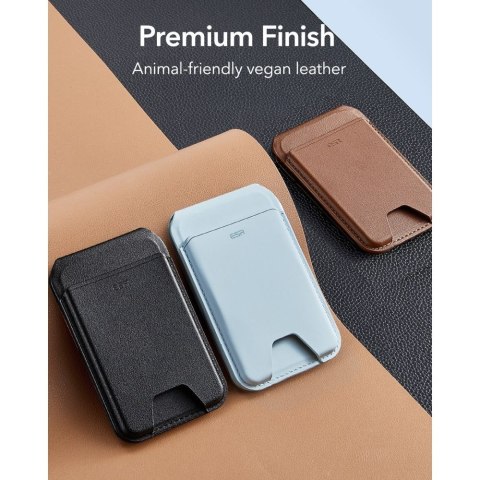 ESR CLASSIC RFID MAGNETIC WALLET STAND MAGSAFE BROWN