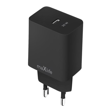 Maxlife ładowarka sieciowa PD QC MXTC-13-20C 1x USB-C 20W czarna