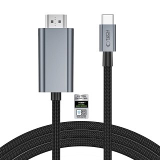 TECH-PROTECT ULTRABOOST CABLE USB-C TO HDMI 2.1 8K 60HZ 200CM IRON GREY