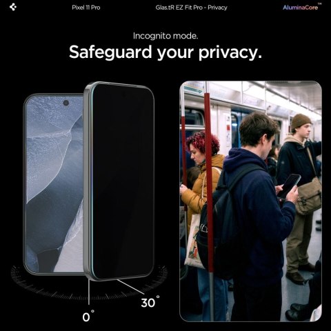 SZKŁO PRYWATYZUJĄCE SPIGEN GLAS.TR EZ FIT PRO AC 2-PACK GOOGLE PIXEL 9 / 9 PRO / 10 PRO / 11 PRO PRIVACY