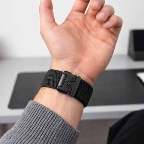 TECH-PROTECT NYLON CLASP SAMSUNG GALAXY WATCH 8 / 9 / CLASSIC (40 / 44 / 46 MM) BLACK