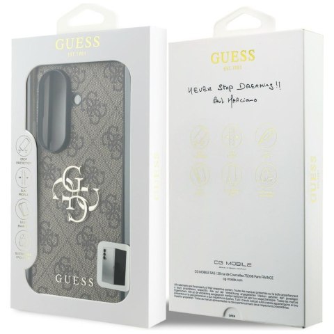 Guess nakładka HC 4G PU BIG LOGO do Samsung Galaxy Z Fold 8 Ultra brązowa