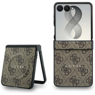 Guess nakładka HC Magnetic 4G PU CLASSIC do Samsung Galaxy Z Flip 8 brązowa