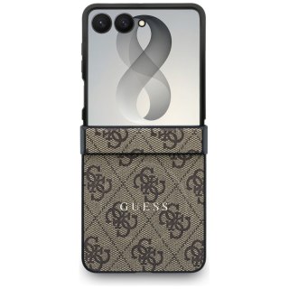 Guess nakładka HC Magnetic 4G PU CLASSIC do Samsung Galaxy Z Flip 8 brązowa