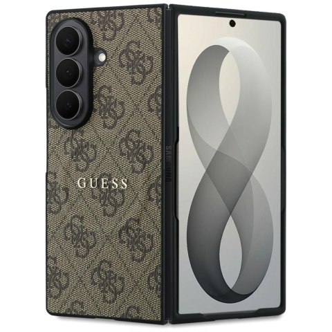 Guess nakładka HC Magnetic 4G PU CLASSIC do Samsung Galaxy Z Fold 8 Ultra brązowa