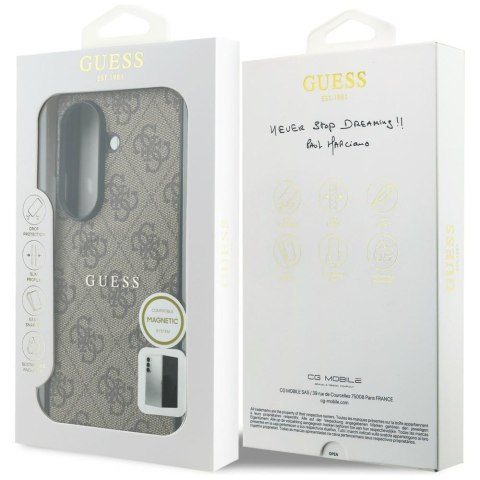 Guess nakładka HC Magnetic 4G PU CLASSIC do Samsung Galaxy Z Fold 8 Ultra brązowa