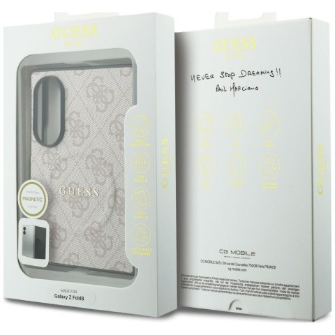 Guess nakładka HC Magnetic 4G PU CLASSIC do Samsung Galaxy Z Fold 8 różowa