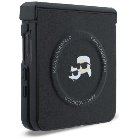 Karl Lagerfeld nakładka HC Magnetic PU K&C Pins do Samsung Galaxy Z Flip 8 czarna