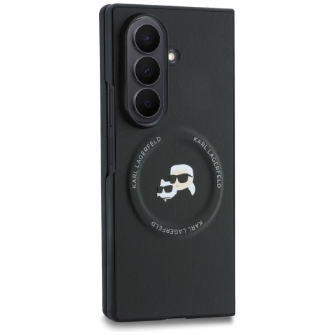 Karl Lagerfeld nakładka HC Magnetic PU K&C Pins do Samsung Galaxy Z Fold 8 Ultra czarna