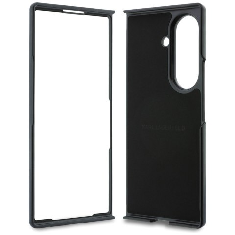 Karl Lagerfeld nakładka HC Magnetic PU K&C Pins do Samsung Galaxy Z Fold 8 Ultra czarna