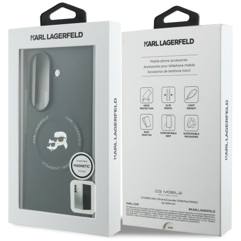 Karl Lagerfeld nakładka HC Magnetic PU K&C Pins do Samsung Galaxy Z Fold 8 Ultra czarna