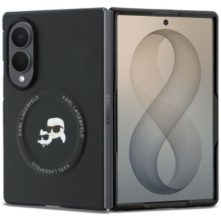 Karl Lagerfeld nakładka HC Magnetic PU K&C Pins do Samsung Galaxy Z Fold 8 czarna