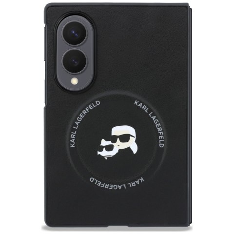 Karl Lagerfeld nakładka HC Magnetic PU K&C Pins do Samsung Galaxy Z Fold 8 czarna