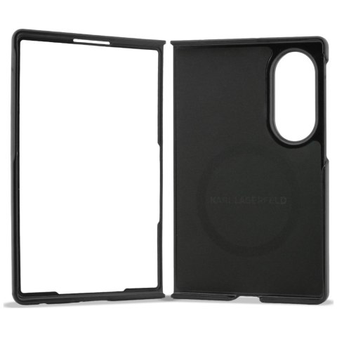 Karl Lagerfeld nakładka HC Magnetic PU K&C Pins do Samsung Galaxy Z Fold 8 czarna