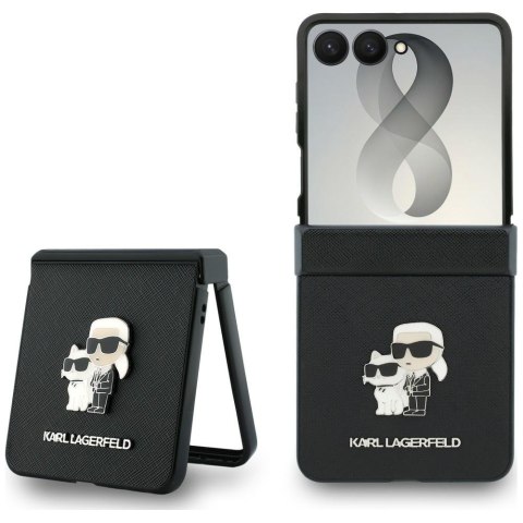 Karl Lagerfeld nakładka HC Saffiano KC PIN do Samsung Galaxy Z Flip 8 czarna