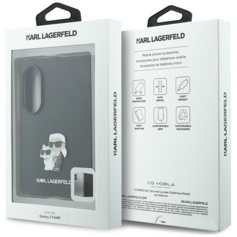 Karl Lagerfeld nakładka HC Saffiano KC PIN do Samsung Galaxy Z Fold 8 czarna