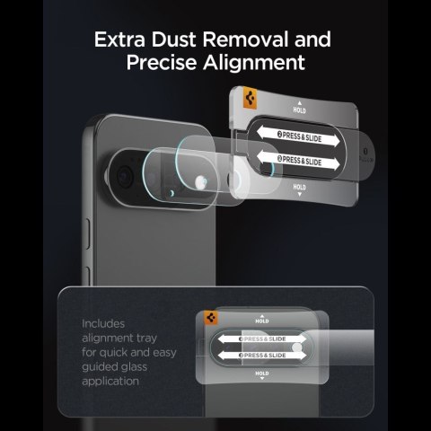 OSŁONA APARATU SPIGEN OPTIK PRO GLAS.TR EZ FIT CAMERA PROTECTOR 2-PACK GOOGLE PIXEL 11 PRO CLEAR