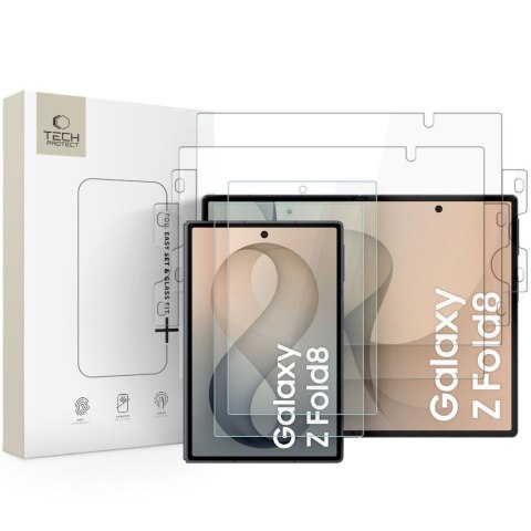 ZESTAW OCHRONNY TECH-PROTECT EASY SET FOIL & GLASS FIT+ 4IN1 GALAXY Z FOLD 8 CLEAR