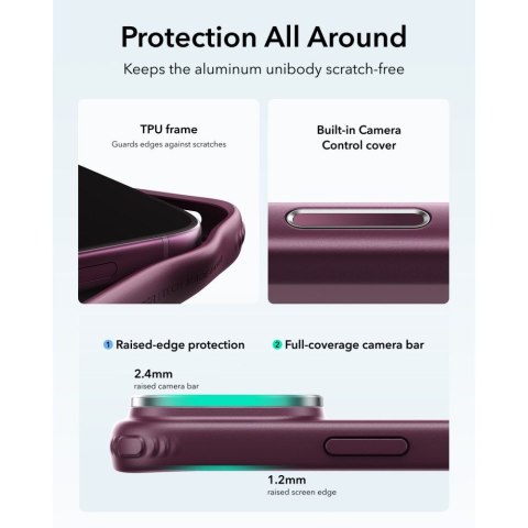 ESR CLASSIC HYBRID KICKSTAND MAGSAFE IPHONE 17 PRO MAX / 18 PRO MAX FROSTED DEEP BURGUNDY
