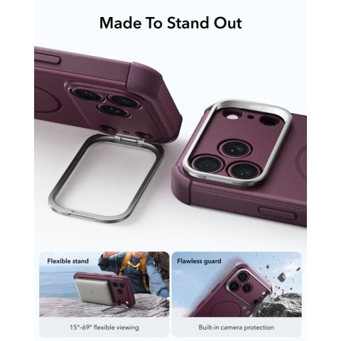 ESR CYBER TOUGH KICKSTAND MAGSAFE IPHONE 17 PRO MAX / 18 PRO MAX DEEP BURGUNDY
