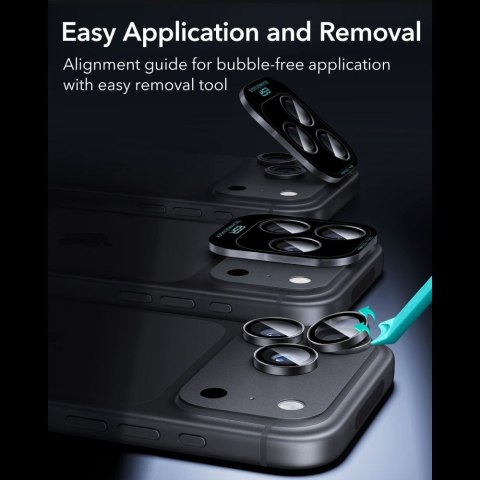 OSŁONA NA APARAT ESR ARMORITE CAMERA PROTECTOR IPHONE 18 PRO / 18 PRO MAX BLACK