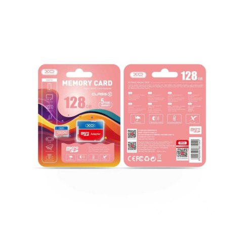 XO karta pamięci 128GB microSDXC kl. 10 + adapter