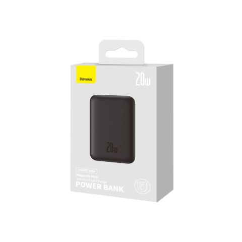 Baseus power bank magnetyczny Mini 20W 10000mAh czarny Baseus power bank magnetyczny Mini 20W 10000mAh czarny