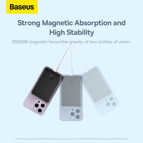 Baseus power bank magnetyczny Mini 20W 10000mAh czarny Baseus power bank magnetyczny Mini 20W 10000mAh czarny