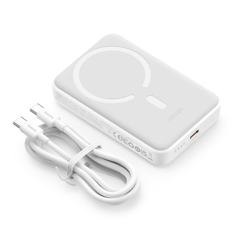Baseus power bank magnetyczny Mini 30W 10000mAh biały Baseus power bank magnetyczny Mini 30W 10000mAh biały