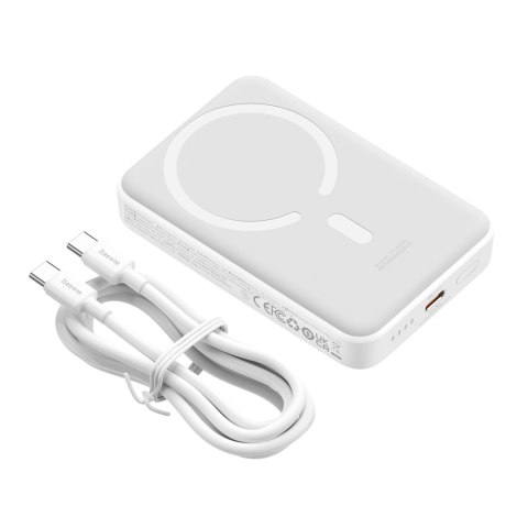 Baseus power bank magnetyczny Mini 30W 10000mAh biały Baseus power bank magnetyczny Mini 30W 10000mAh biały