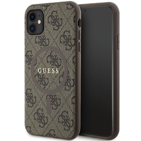 Guess nakładka do iPhone 11 GUHMN61G4GFRW brązowa HC MAGSAFE PU 4G RING CLASSIC LOGO Guess nakładka do iPhone 11 GUHMN61G4GFRW brązowa HC MAGSAFE PU 4G RING CLASSIC LOGO