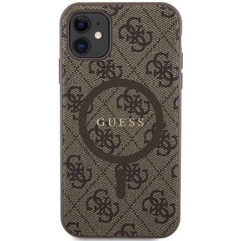 Guess nakładka do iPhone 11 GUHMN61G4GFRW brązowa HC MAGSAFE PU 4G RING CLASSIC LOGO Guess nakładka do iPhone 11 GUHMN61G4GFRW brązowa HC MAGSAFE PU 4G RING CLASSIC LOGO