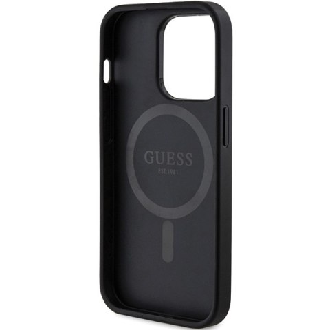 Guess nakładka do iPhone 13 Pro 6,1" GUHMP13LG4GFRK czarna HC MAGSAFE PU 4G RING CLASSIC LOGO Guess nakładka do iPhone 13 Pro 6,1" GUHMP13LG4GFRK czarna HC MAGSAFE PU 4G RING CLASSIC LOGO