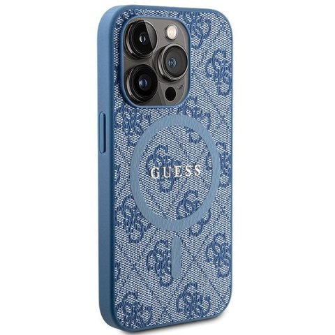 Guess nakładka do iPhone 14 Pro Max 6,7" GUHMP14XG4GFRB niebieska HC MAGSAFE PU 4G RING CLASSIC LOGO Guess nakładka do iPhone 14 Pro Max 6,7" GUHMP14XG4GFRB niebieska HC MAGSAFE PU 4G RING CLASSIC LOGO