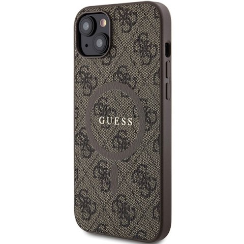 Guess nakładka do iPhone 15 6,1" GUHMP15SG4GFRW brązowa HC MAGSAFE PU 4G RING CLASSIC LOGO Guess nakładka do iPhone 15 6,1" GUHMP15SG4GFRW brązowa HC MAGSAFE PU 4G RING CLASSIC LOGO