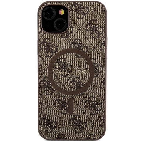 Guess nakładka do iPhone 15 6,1" GUHMP15SG4GFRW brązowa HC MAGSAFE PU 4G RING CLASSIC LOGO Guess nakładka do iPhone 15 6,1" GUHMP15SG4GFRW brązowa HC MAGSAFE PU 4G RING CLASSIC LOGO