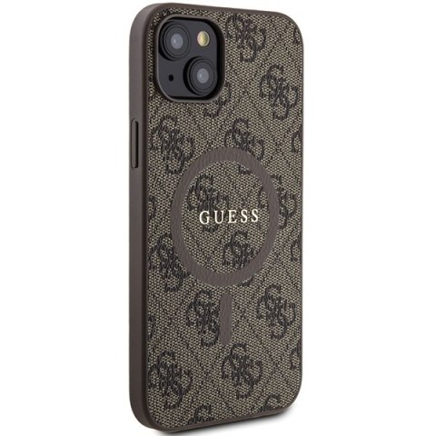 Guess nakładka do iPhone 15 6,1" GUHMP15SG4GFRW brązowa HC MAGSAFE PU 4G RING CLASSIC LOGO Guess nakładka do iPhone 15 6,1" GUHMP15SG4GFRW brązowa HC MAGSAFE PU 4G RING CLASSIC LOGO