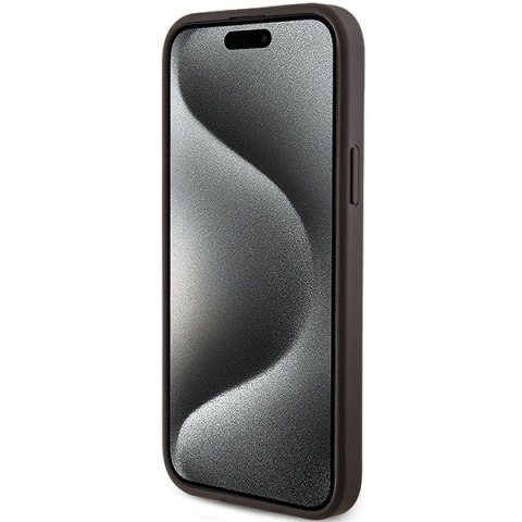 Guess nakładka do iPhone 15 6,1" GUHMP15SG4GFRW brązowa HC MAGSAFE PU 4G RING CLASSIC LOGO Guess nakładka do iPhone 15 6,1" GUHMP15SG4GFRW brązowa HC MAGSAFE PU 4G RING CLASSIC LOGO