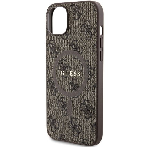 Guess nakładka do iPhone 15 6,1" GUHMP15SG4GFRW brązowa HC MAGSAFE PU 4G RING CLASSIC LOGO Guess nakładka do iPhone 15 6,1" GUHMP15SG4GFRW brązowa HC MAGSAFE PU 4G RING CLASSIC LOGO
